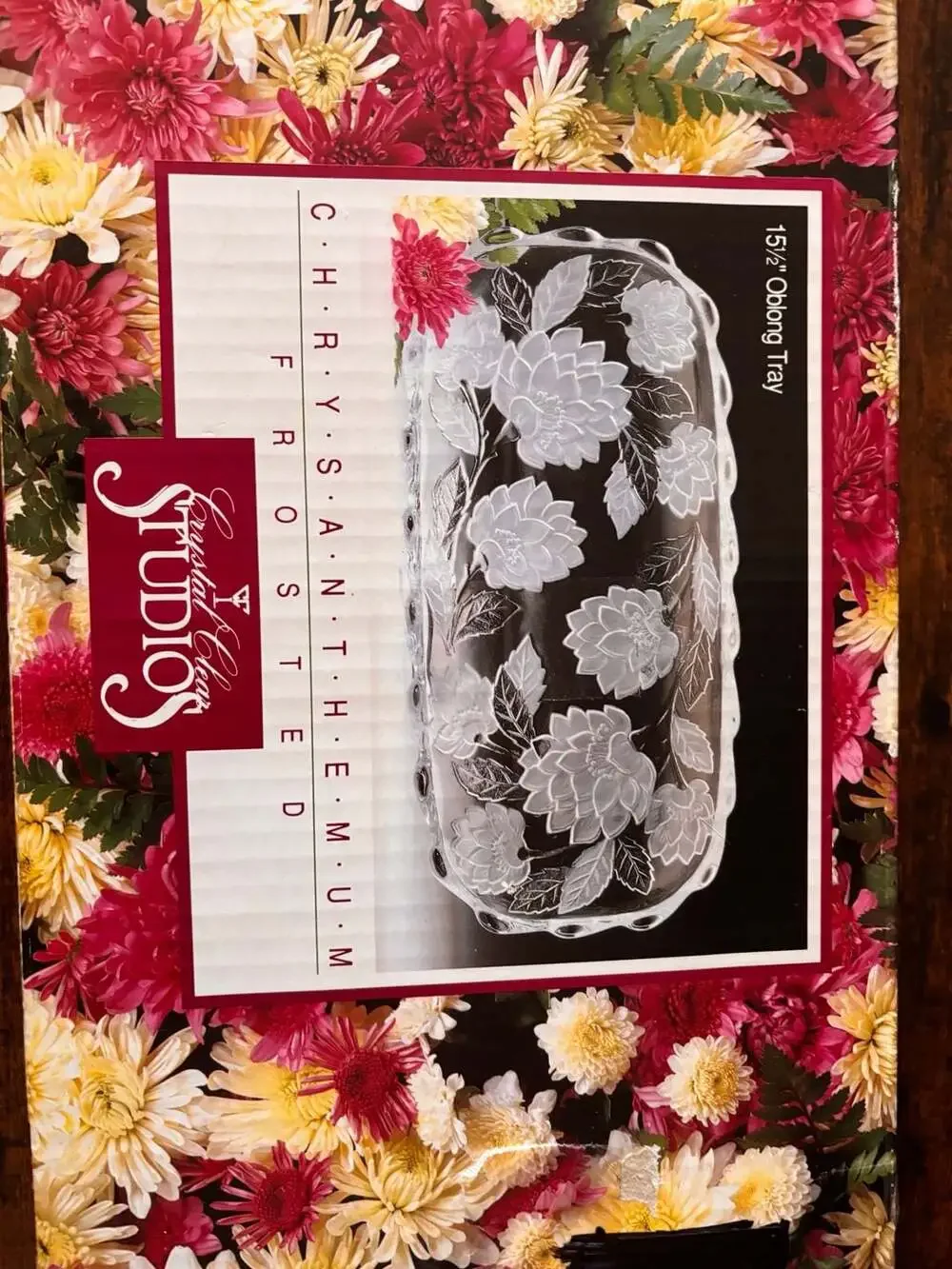 Crystal Clear Studios Chrysanthemum Frosted 15.5